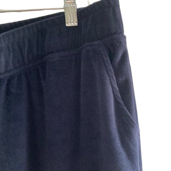 Cuddl Duds Navy Blue Soft Velour Warm Lounge Pants w Pockets, Comfortable, PXL - Picture 3 of 5